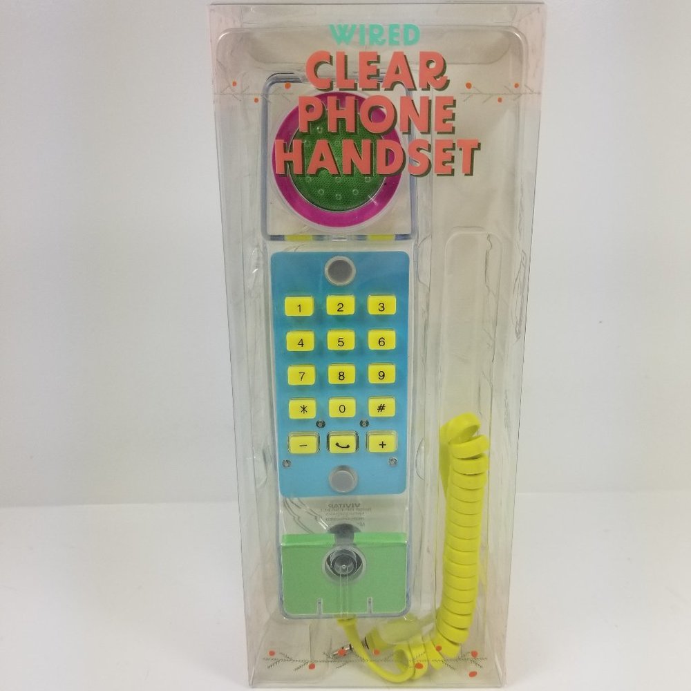 Target Bullseye Playground Wired Clear Phone Handset NEW 2023